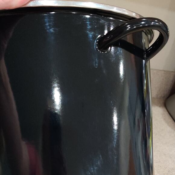 Gibson Home 12 Qt. Black Enamel  on Steel Stock Pot (No Lid) - Picture 10 of 13